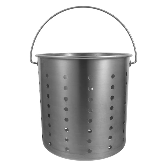 UPGRATOR Stainless Steel Stock Pot Strainer Basket, Versatile Turkey Fryer Insert for Steaming, Seafood Boils and Pasta