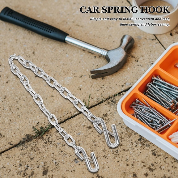 UPGRATOR Stainless Steel Trailer Chains with Hooks Secure Towing Chains for Heavy Duty Trailer and Rv Use