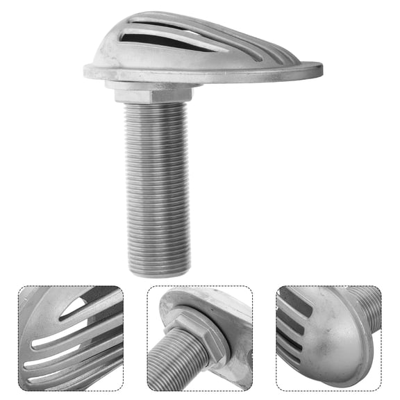 UPGRATOR Stainless Steel Yacht Drain Filter 1Pack Improve Drainage Efficiency for Marine Vessels 4.13X4.13X2.36In