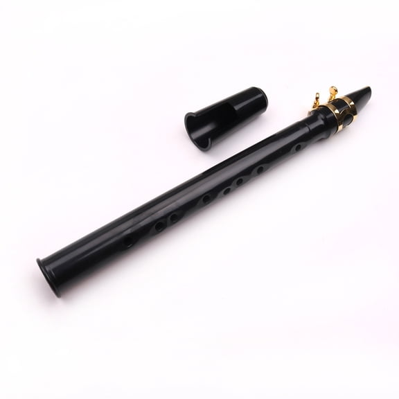 UPGRATOR Straight Soprano Saxophone Portable Pocket Saxophone Black 1Set