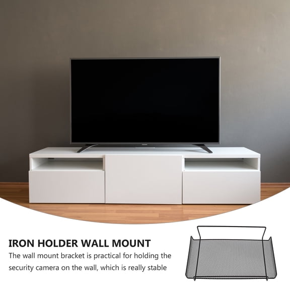 UPGRATOR Wall Mounted Iron Storage Rack for Router in Simple Design 1Set