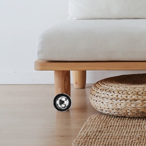 UPGRATOR Stylish Silver Caster Wheels for Office Chairs with Smooth 360 Degree Rotation and Easy Setup