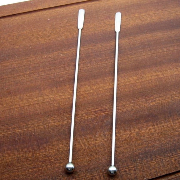 UPGRATOR Swizzle Sticks 10Pcs Stainless Steel for Bar Beverage Mixing Rod Silver