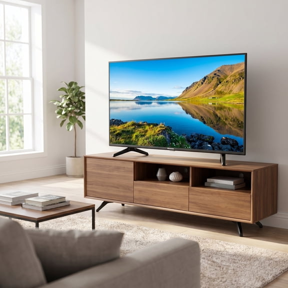 UPGRATOR TV Mount Stand Base Black Antislip Stable Design for Living Room