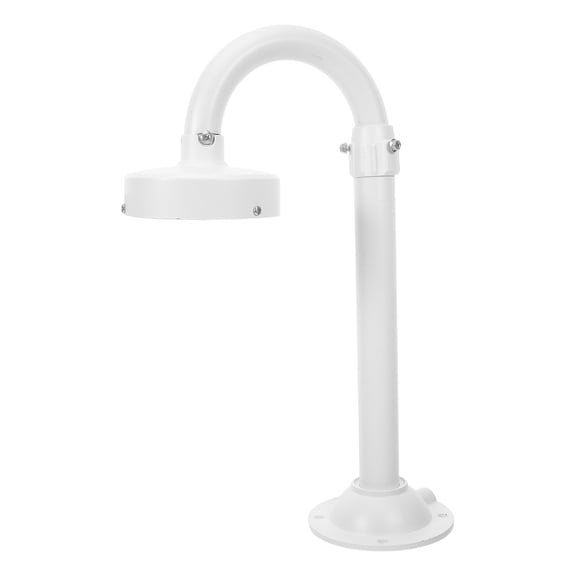 UPGRATOR Telescopic Adjustable White Wall Mount Bracket for Dome Cameras with Easy Installation Kit