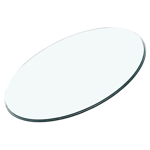 UPGRATOR Round Clear Tempered Glass Table Top Thickened for Coffee Bar and Home