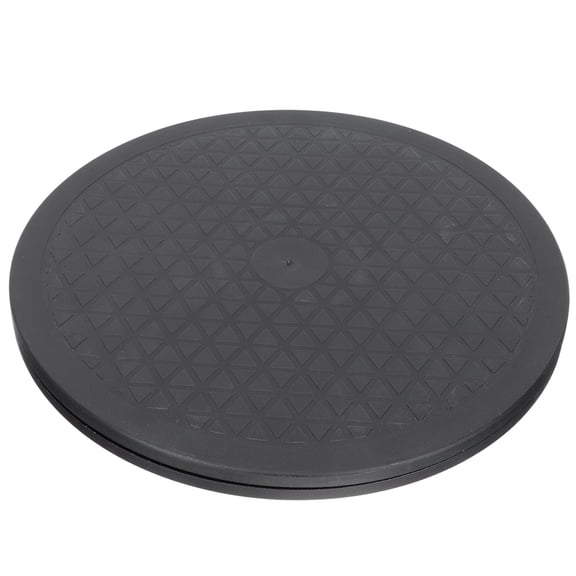 UPGRATOR Turntable Holder for Kitchen Storage Black Plastic with Corrosion Resistant Bearing