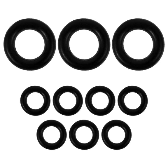 UPGRATOR Valve Stem Sealing Ring Kit 10Pcs Oil Plug Gasket Material For Industrial Use And Maintenance