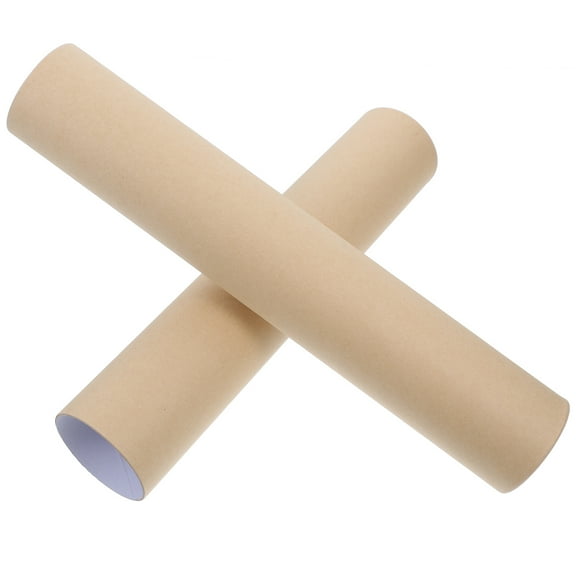 UPGRATOR Adjustable Khaki Scroll Storage Box Paper Tube for Calligraphy Painting and Poster Storage