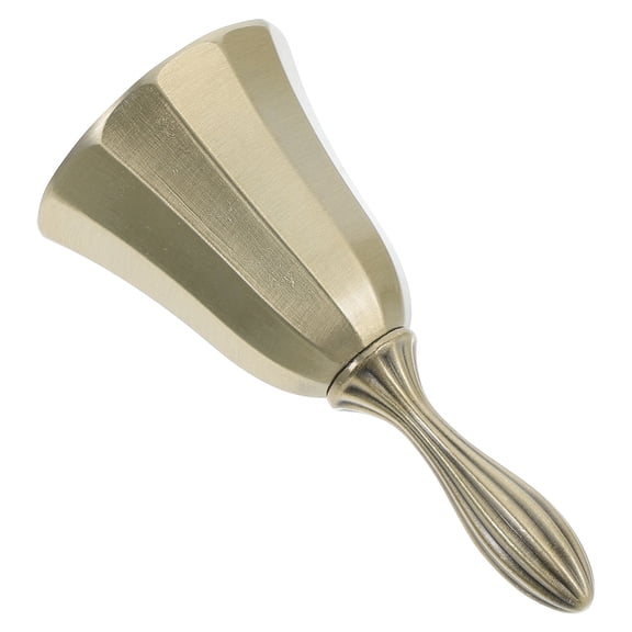 UPGRATOR Versatile Metal Hand Bell in Golden for Restaurant Counter Service and Home Use