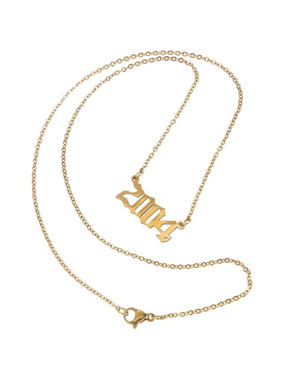Golden Neck Jewelry with Premium Metal and Fresh Digital Choker Style for Elegant Wear