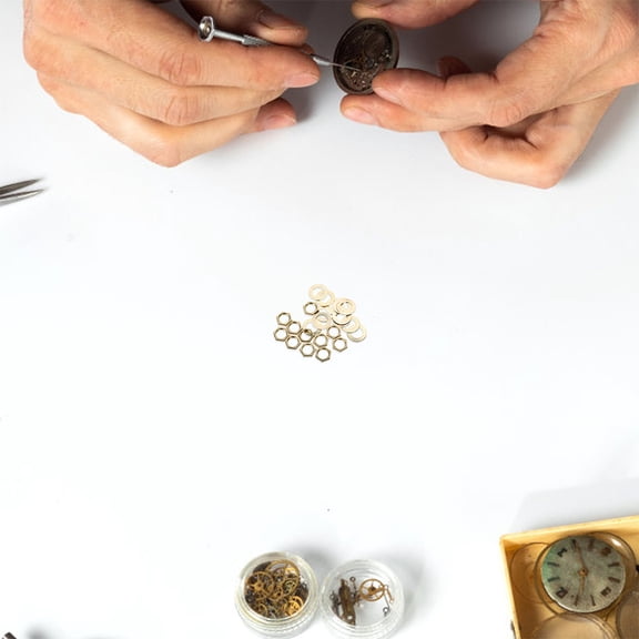 UPGRATOR Wall Clock Kit 20Pcs Metal and Rubber for Diy Craft Projects and Home Decoration