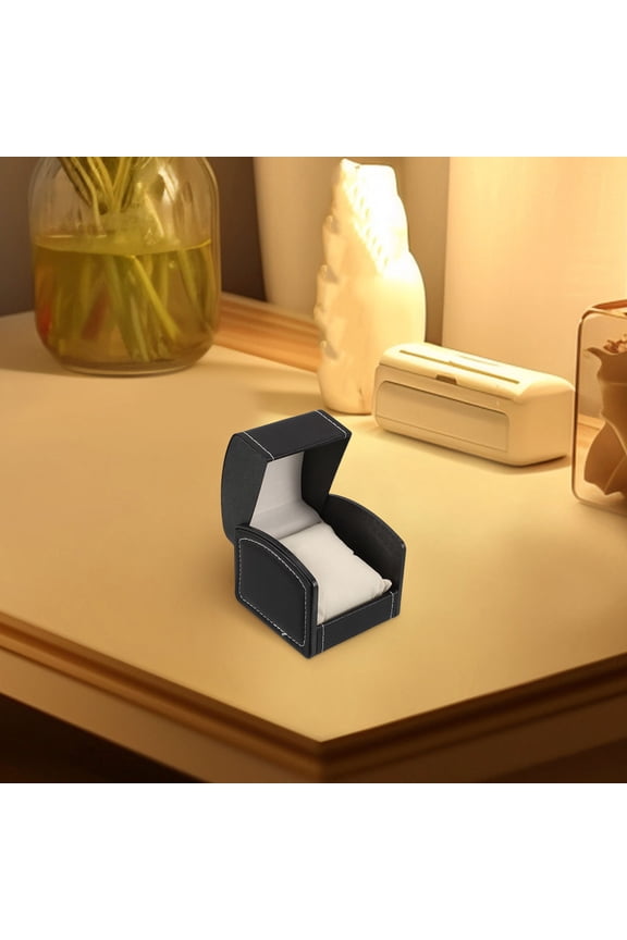 Watch Organizer Case Portable Design Soft Inner Lining Material 3.8X3.5X3.1In For Jewelry Holder Home Use 2Pcs