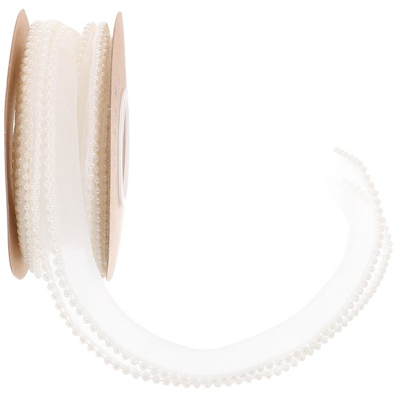 UPGRATOR White Cuttable Wide Ribbon Made from Premium Polyester for Decoration Use