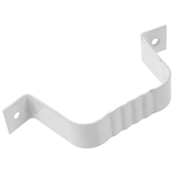 UPGRATOR White Gutter Downspout Bracket Compatible with PVC for Sturdy Roof Pipe Fixtures