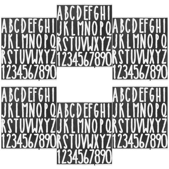 UPGRATOR White Letter Stickers Removable Vinyl Decals for Mailbox Door Car and Business Decoration