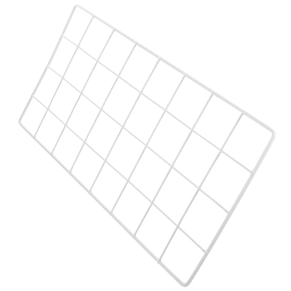 UPGRATOR White Metal Wire Wall Grid Panel for Home Photo Display and Wall Hanging Organizer