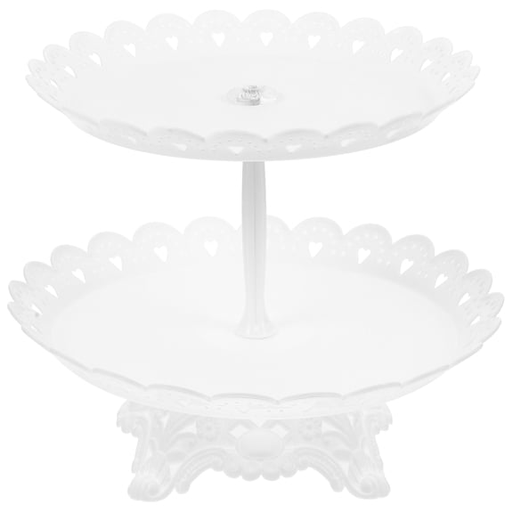 UPGRATOR White Multi Layer Decorative Cake Stand Tier Tray Cupcake Holder for Household Use