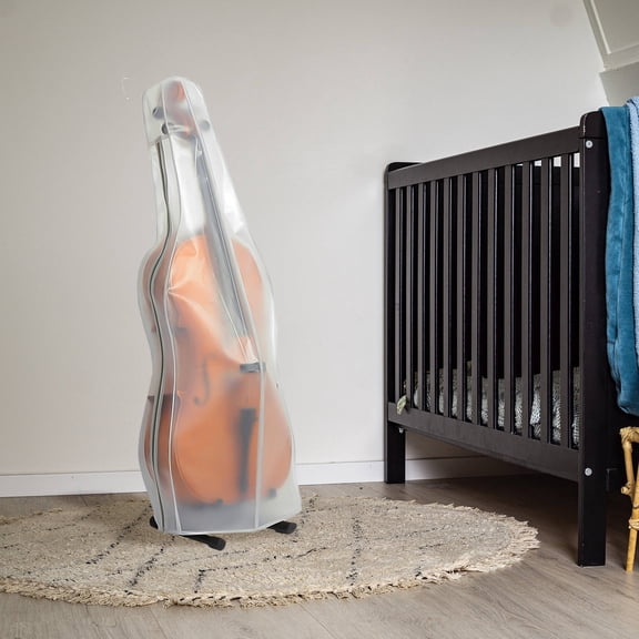 UPGRATOR White Soft Cello Cover Protective Frosted Transparent Sleeve Easy to Clean and Practical