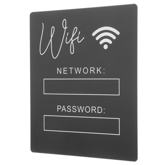 UPGRATOR Wifi Password Sign Rectangular Wi-Fi Sign For Guest Connectivity In Office 1Set