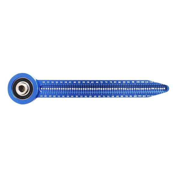 UPGRATOR Woodworking Hole Ruler Aluminum Alloy Blue Circular Drawing Tool for Precise Marking