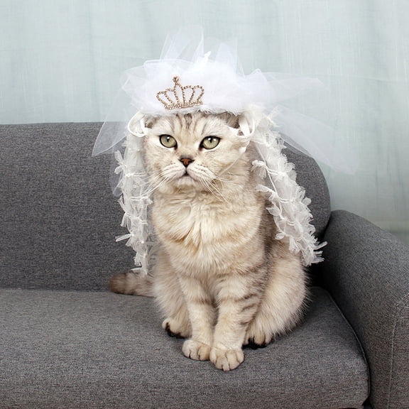 UPGRATOR Wedding Bridal Headdress Tiara Crown Non-woven White 1Set Circle Band