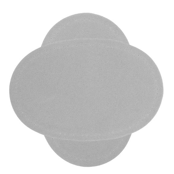 UPKOCH 1 Pair Oval Grey Pu Leather Elbow Patches for Diy Clothing Repair and Knee Protection 14.0x9.0x0.2In