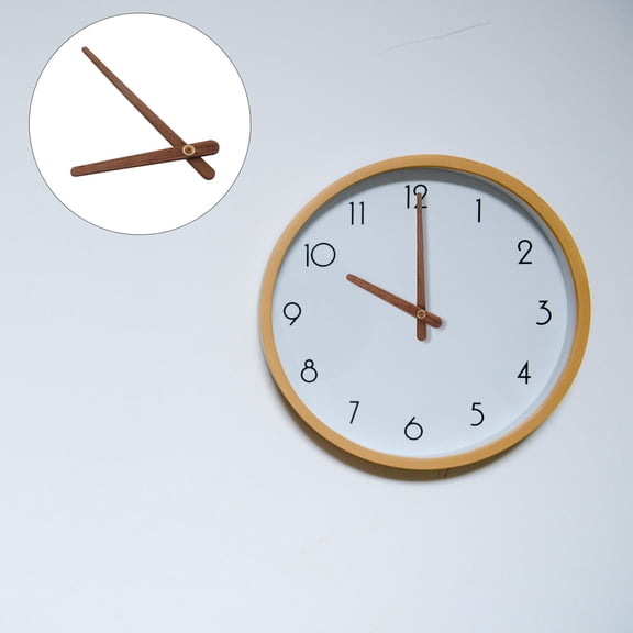 UPKOCH 1 Set Delicate Clock Hands In Light Brown Wood For Diy Clock Replacements And Wall Clock Making 5.9x0.4x0.1in