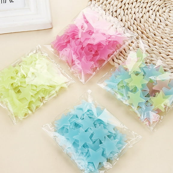 UPKOCH 1 Set Glow in the Dark Ceiling Star Stickers Sky-blue for Children's Room Night Time Decor