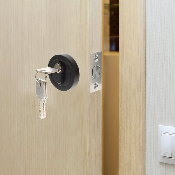 UPKOCH 1 Set High Residential Security Door Locks Single Cylinder Deadbolt Lock Black for Entry Door