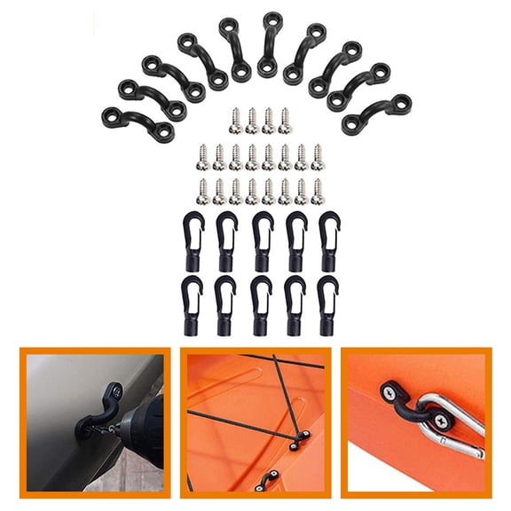 UPKOCH 1 Set Kayak Fixing Buckle C-Shaped for Men Women Securing Lines Tie-Down Points 4.7x1.5in 5.5x1x1in