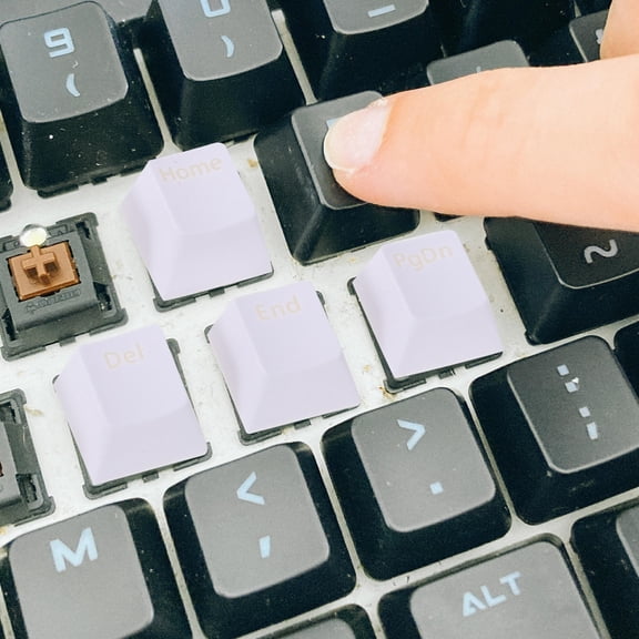 UPKOCH Key Caps for Keyboard White Portable Design Personalization 1 Set