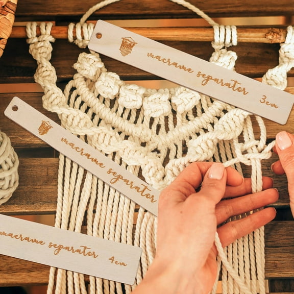 UPKOCH 1 Set Macrame Tools And Supplies Cork Macrame Kit Multi Weaving Crafting Projects