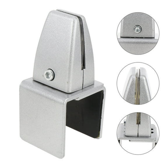 UPKOCH 1 Set Metal Glass Partition Clamp U Type Desk Partition Clips Silver Aluminum Alloy for Office Environment