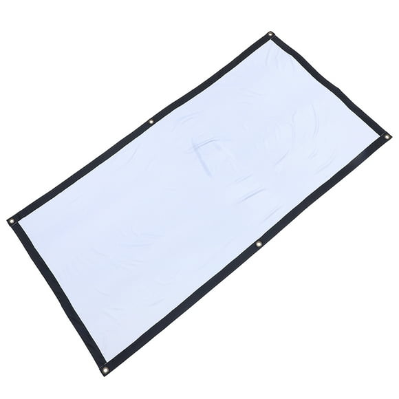 UPKOCH 1 Set Retractable Projector Screen Black for Indoor Projection and