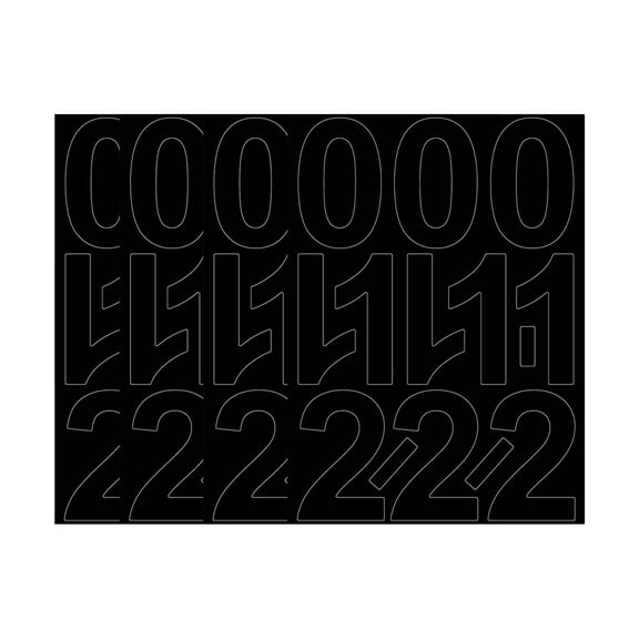 UPKOCH 1 Set Self Adhesive Mailbox Number Stickers Sun Decals for Address Labels Indoor and Outdoor Use