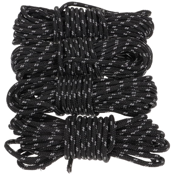 UPKOCH 1 Set of Camping Tent Cord Black Nylon for Camping Fixing in Sheds