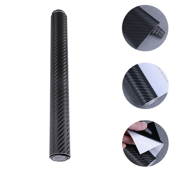 UPKOCH 1 Sheet Automotive Matte Film Sticker Carbon Fiber Vinyl Film Black PVC for Vehicle