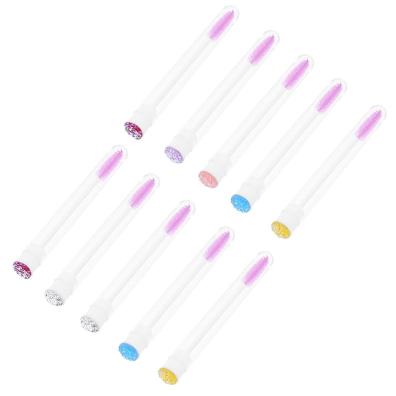 UPKOCH Mascara Brushes Assorted Color Eyelash Extension Supply 10Pcs 4.3In