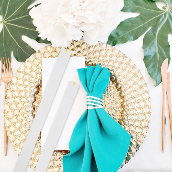 UPKOCH 100Pack Napkin Ring Serviette Ring White Color Circular for Elegant Table Setup in Family Dinners and Events