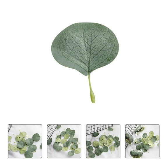 UPKOCH 100Pcs Artificial Eucalyptus Leaves Lifelike Round Wreath Leaves