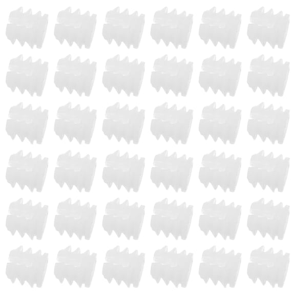 UPKOCH Nylon Hardware Nuts for Furniture White 100Pcs 0.39X0.39X0.39In