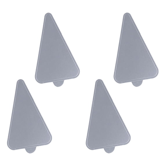 UPKOCH 100Pcs Paper Cake Board Triangle Shape Silver Cardboard for Cakes Mousse Weddings Events