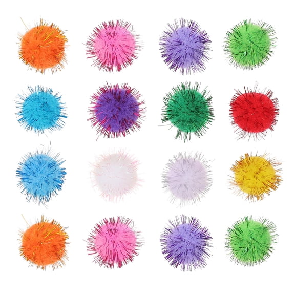UPKOCH Plastic Cat Balls Cat Balls Glitter Decor 100Set