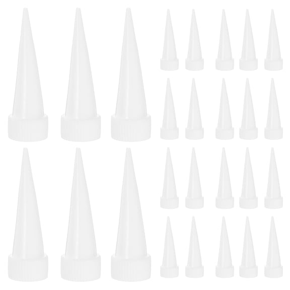 UPKOCH Caulking Nozzles White 100Set 1.4X0.46X0.38In