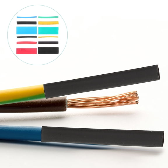 UPKOCH 100ft White Heat Shrink Tubing Kit 5 Sizes Insulated Wire Wrap For Electrical Marine Diy Projects