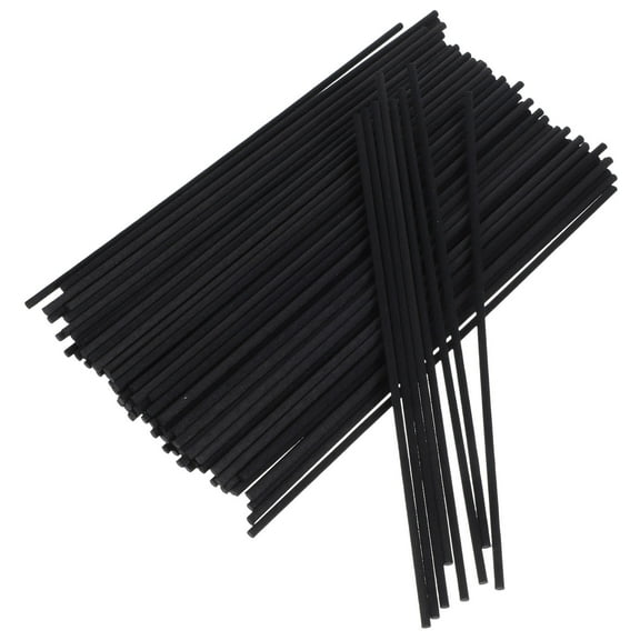 UPKOCH 100pcs Scent Release Reed Diffuser Sticks Black for Indoor Use