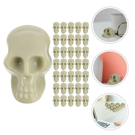 UPKOCH Party Layout Skull Head Plastic Assorted Color 100Pcs