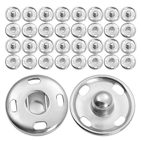 UPKOCH 100pcs Snap Replacement Kit Silver Zinc Alloy Snap Closure for Garments Outdoor Activities