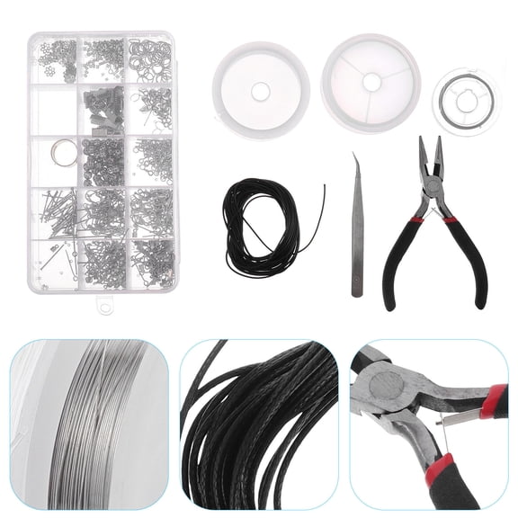 UPKOCH 1047Pcs Jewelry Supplies Jewelry Making for Chain Silver Alloy Starter Kit